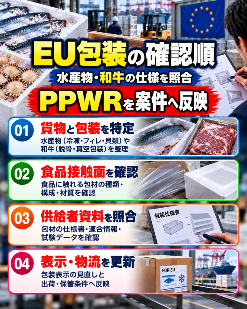 EUの包装規制を輸出案件へ反映するための確認順